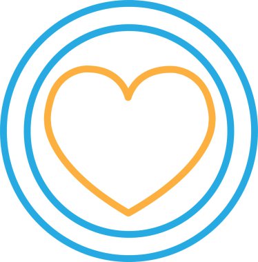 Kalp simgesi sembol tasarımı