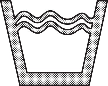 Çamaşır simgesi simgesi tasarımı