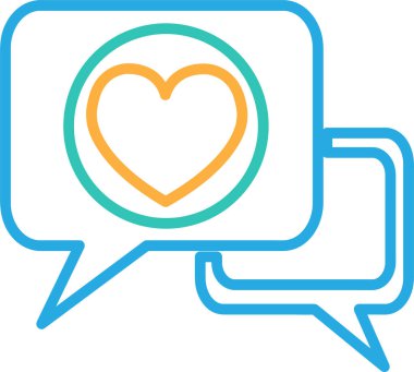 Kalp simgesi sembol tasarımı