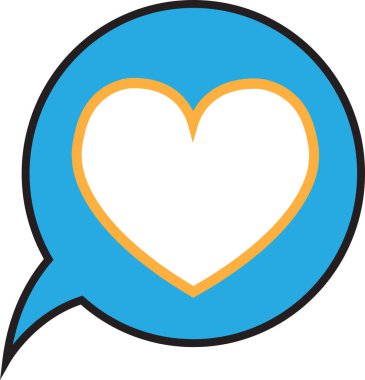 Kalp simgesi sembol tasarımı