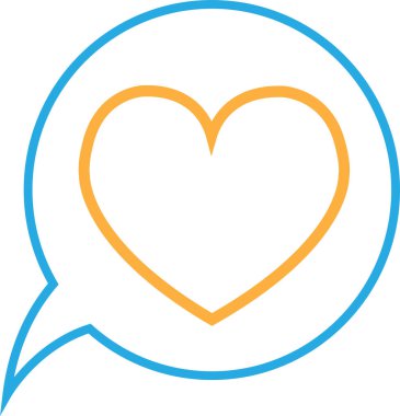 Kalp simgesi sembol tasarımı