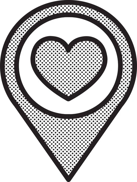 Corazón Icono Signo Símbolo Diseño — Vector de stock