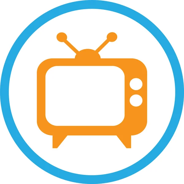 テレビのアイコン記号のデザイン — ストックベクタ