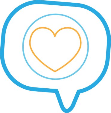 Kalp simgesi sembol tasarımı