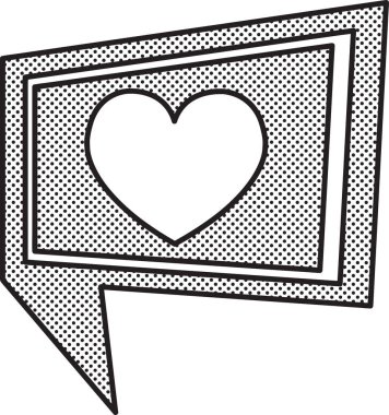 Kalp simgesi sembol tasarımı