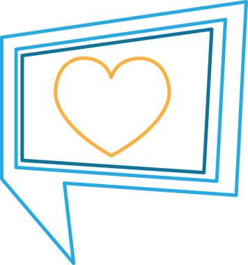 Kalp simgesi sembol tasarımı