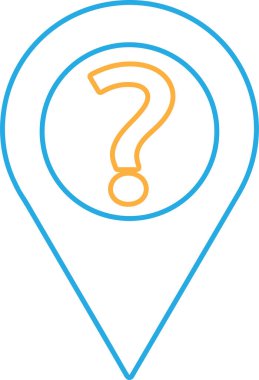 konum pin simgesi sembol tasarımı