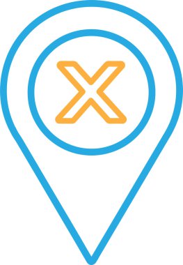 konum pin simgesi sembol tasarımı