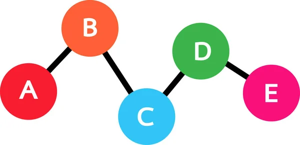 Affärsdata Grafikon Tecken Symbol Design — Stock vektor