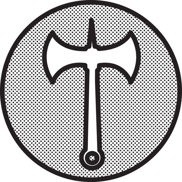 Axt Symbol Zeichen Design — Stockvektor