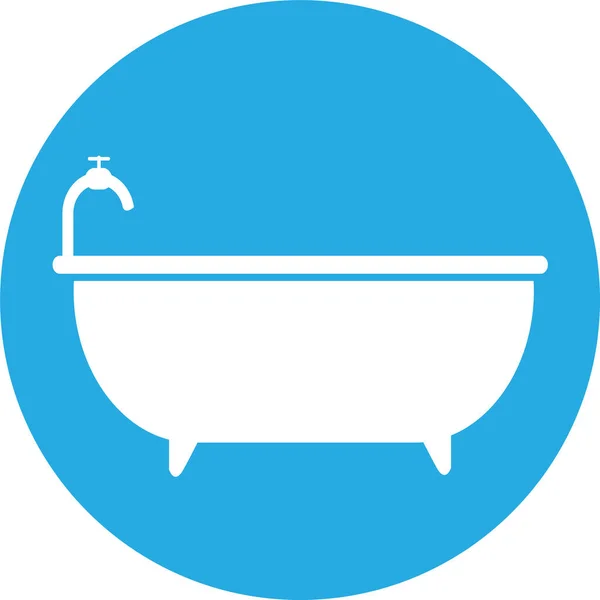 Symboldesign Für Badewanne — Stockvektor