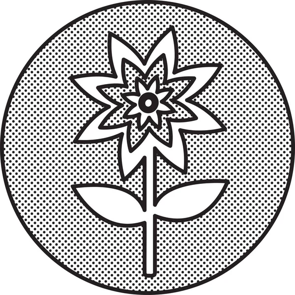 Flower Εικονίδιο Σύμβολο Σχεδιασμός — Διανυσματικό Αρχείο