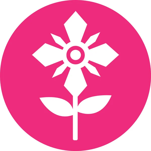 Projekt Symbolu Ikony Kwiatów — Wektor stockowy