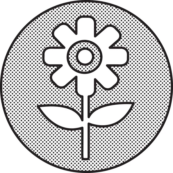 Символический Дизайн Цветочной Иконы — стоковый вектор