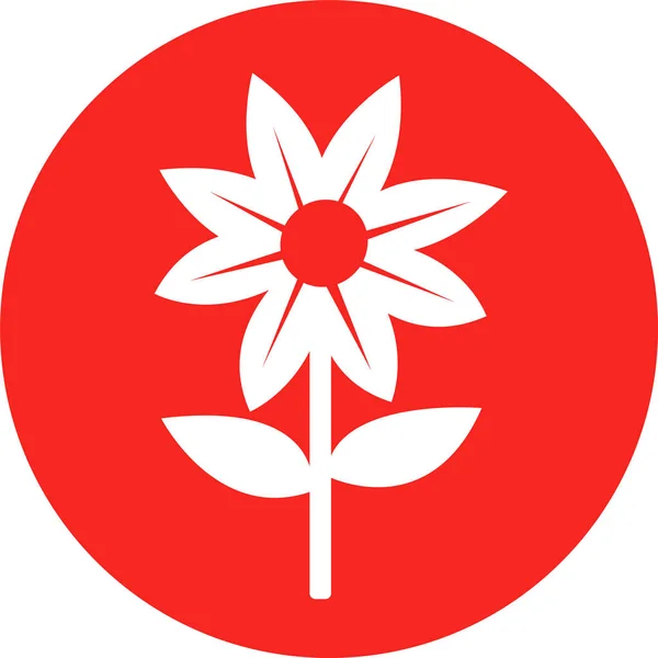 Icône Fleur Symbole Design — Image vectorielle