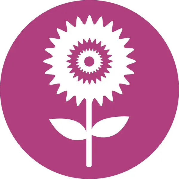 Icône Fleur Symbole Design — Image vectorielle