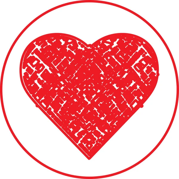 Herz Symbol Zeichen Design — Stockvektor