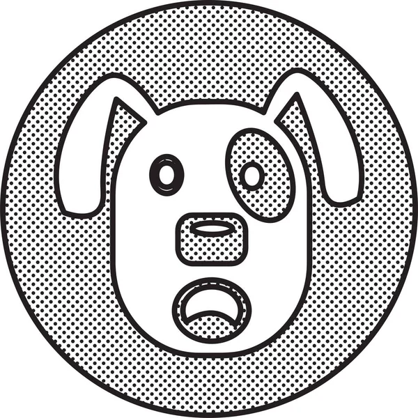狗图标动物符号设计 — 图库矢量图片