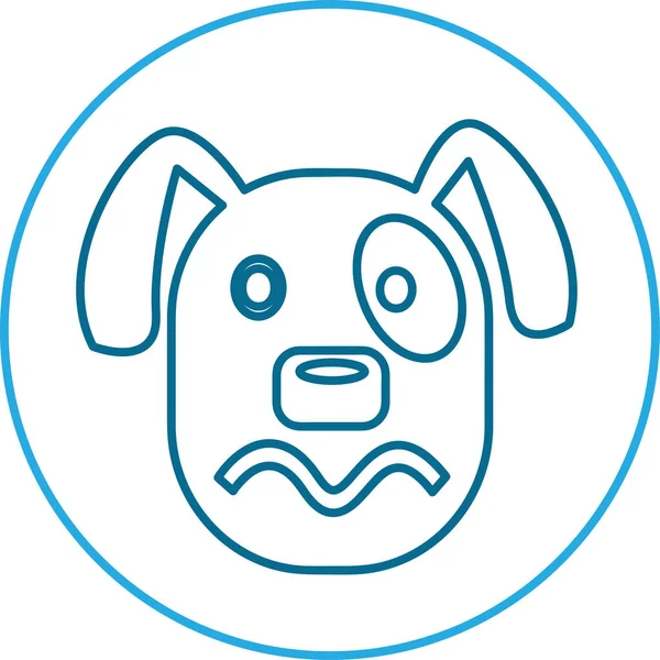 Desenho Símbolo Sinal Animal Dog Icon — Vetor de Stock