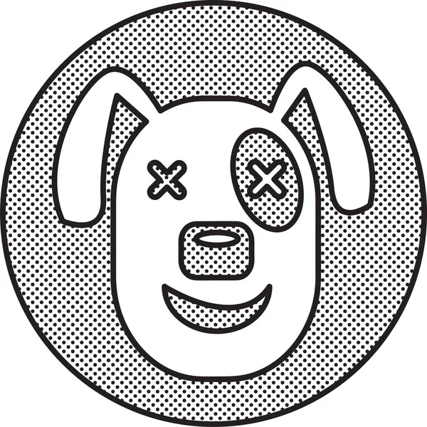犬のアイコン動物の記号のデザイン — ストックベクタ