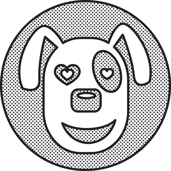Pes Ikona Zvíře Znamení Symbol Design — Stockový vektor