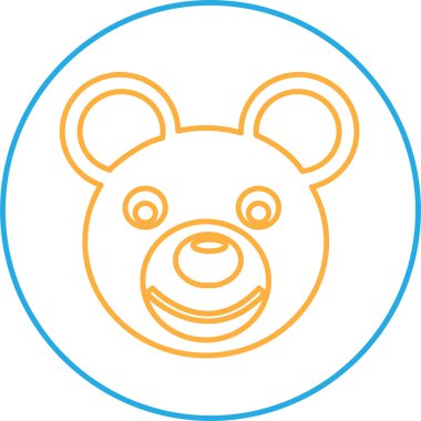 ayı simgesi simgesi tasarımı