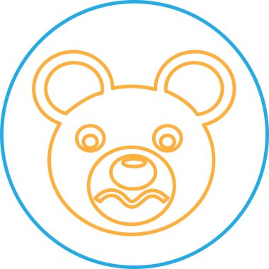 ayı simgesi simgesi tasarımı