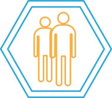 İnsan simgesi insanlar sembol tasarımı imzalarlar