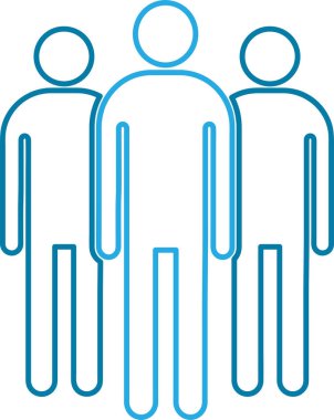 İnsan simgesi insanlar sembol tasarımı imzalarlar