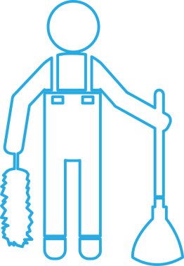 Temizleyici simge temizleme hizmetleri sembol tasarımı