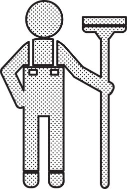 Temizleyici simge temizleme hizmetleri sembol tasarımı