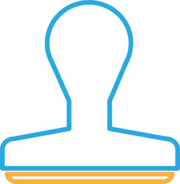 Lastik Damga simgesi sembol tasarımı