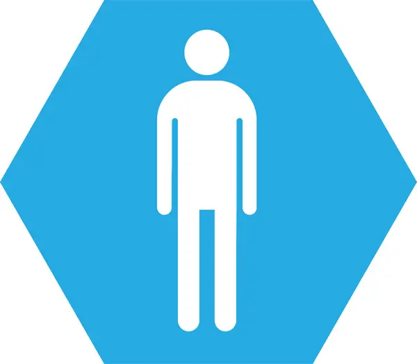 Man Pictogram Mensen Ondertekenen Symbool Ontwerp — Stockvector