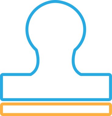 Lastik Damga simgesi sembol tasarımı