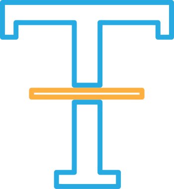 Metin düzenleme simgesi sembol tasarımı