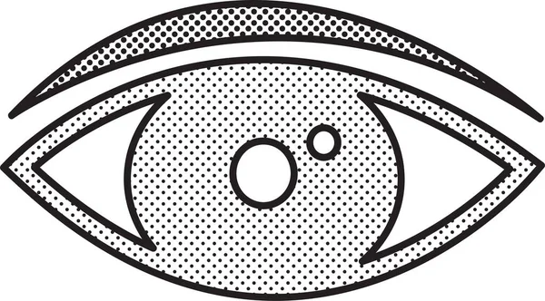 Icona Dell Occhio Segno Symbom Design — Vettoriale Stock