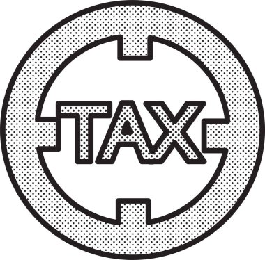 Vergi simgesi sembol tasarımı