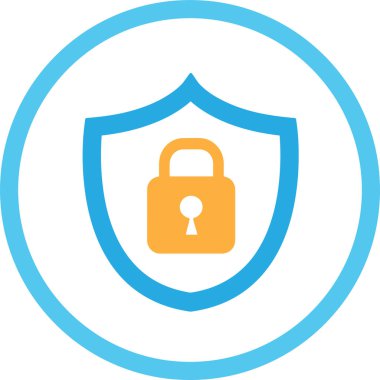 Güvenlik simgesi anti virüs imza tasarımı