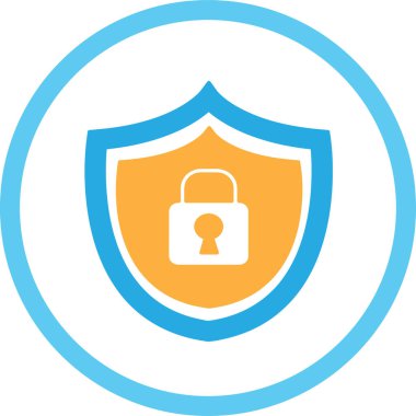 Güvenlik simgesi anti virüs imza tasarımı