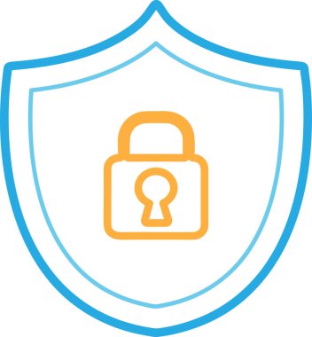 Güvenlik simgesi anti virüs imza tasarımı