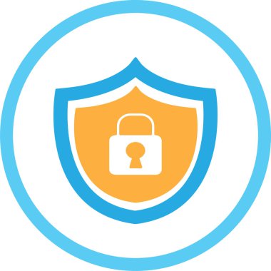 Güvenlik simgesi anti virüs imza tasarımı