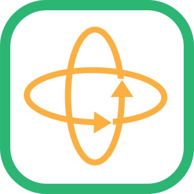 360 Derece simge sembolü tasarımı