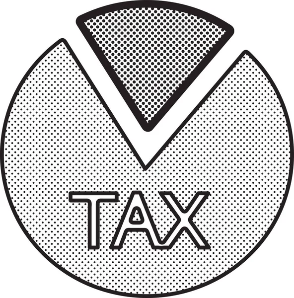 Icono Impuesto Signo Símbolo Diseño — Archivo Imágenes Vectoriales