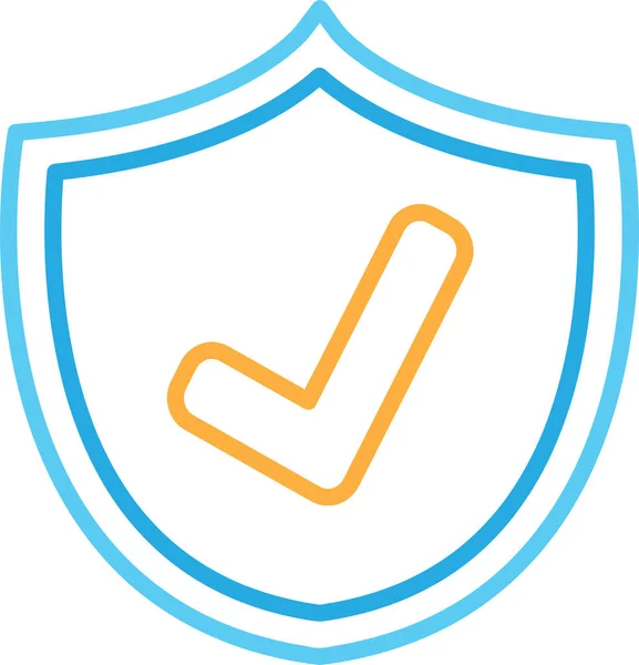 Icono Seguridad Virus Signo Diseño — Vector de stock