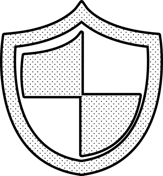 Icono Seguridad Virus Signo Diseño — Vector de stock