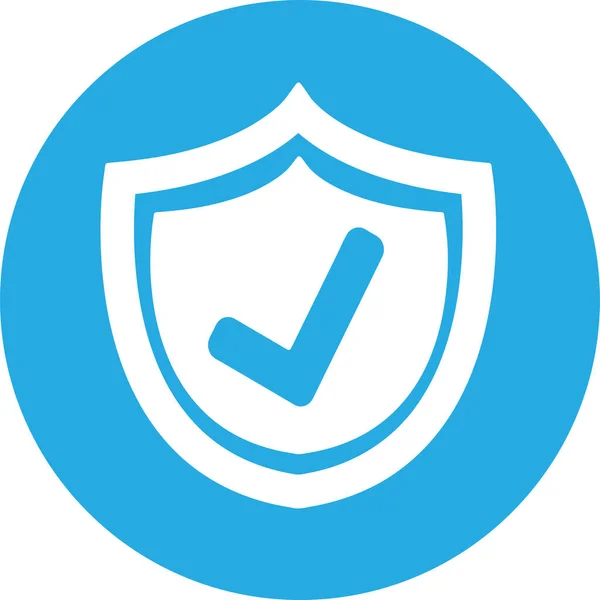 Icono Seguridad Virus Signo Diseño — Vector de stock