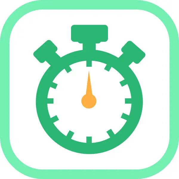 Stopwatch Pictogram Symbool Ontwerp — Stockvector