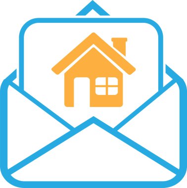 E- posta ve posta simgesi sembol tasarımı