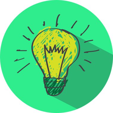 Ampul simgesi simgesi tasarımı