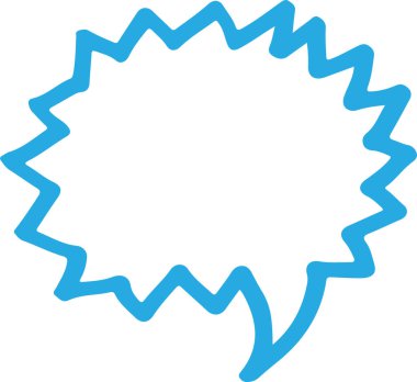 Konuşma Baloncuğu el resmi simge tasarımı